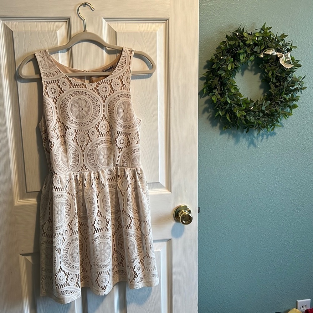 Baileyblue bohemian embroidered lace dress women’s S.